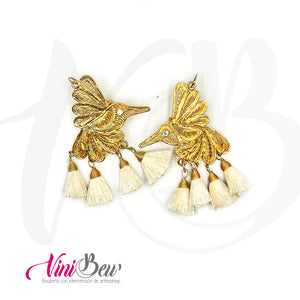 Aretes Filigrana Colibrí