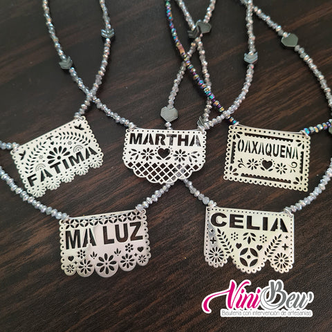 Papel Picado Personalizado Plata