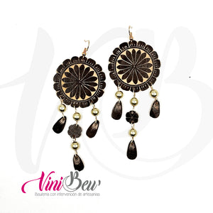 Aretes de Jícara Labrada