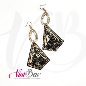 Aretes de Jícara Labrada