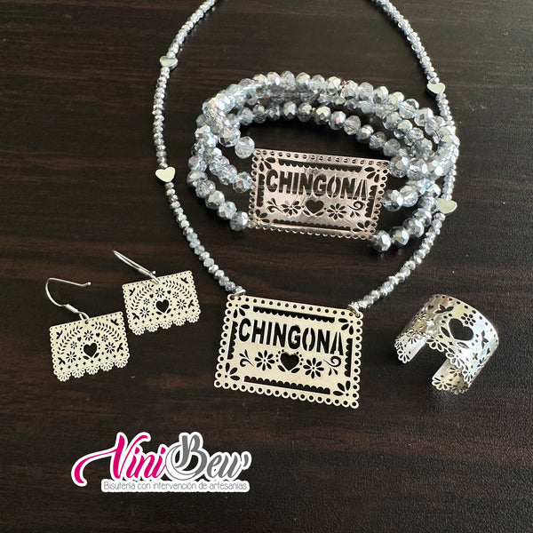 Juego de Papel Picado Personalizado Plata