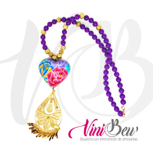 Collar Corazón del Istmo con Filigrana