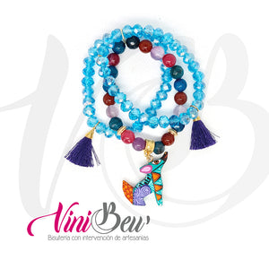 Pulsera Triple de Alebrije Mini