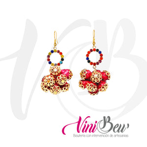 Arete Petatitos con Chapa