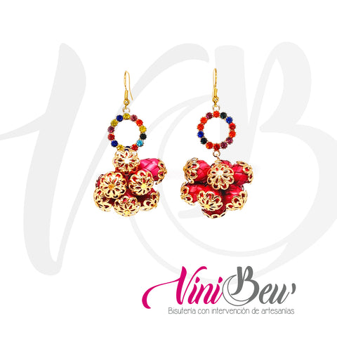 Arete Petatitos con Chapa